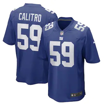 mens nike austin calitro royal new york giants game player 